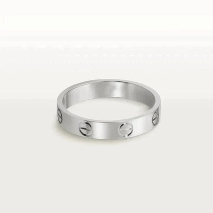 [Angela Jewellery]LOVE RING 4MM 1 DIAMOND SILVER