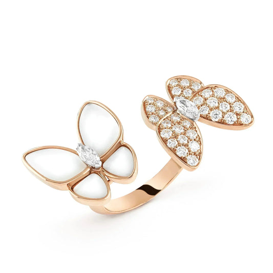 [Angela Jewellery]TWIN BUTTERFLY DIAMOND MOP RING