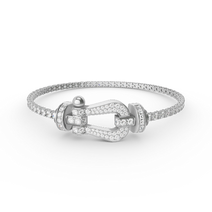 [Angela Jewellery]FORCE  LARGE HORSESHOE FULL DIAMOND TENNIS BRACELET
